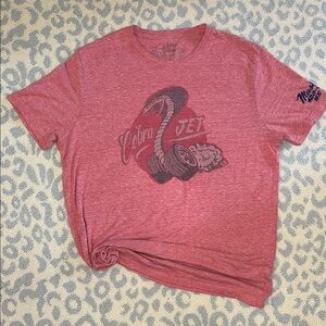 Lucky Brand Red Graphic T-Shirt with Cobra Jet Design